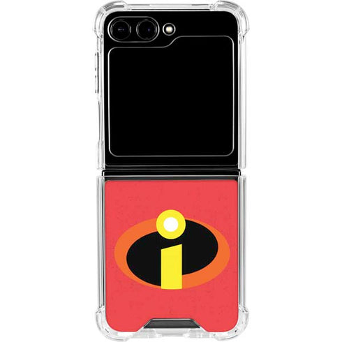 Disney The Incredibles Main Logo Galaxy Z Flip5 5G Clear Case