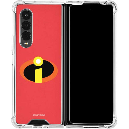 Disney The Incredibles Main Logo Galaxy Z Fold4 5G Clear Case