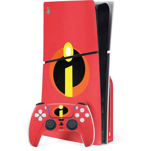Disney The Incredibles Main Logo PS5 Slim Disk Bundle Skin