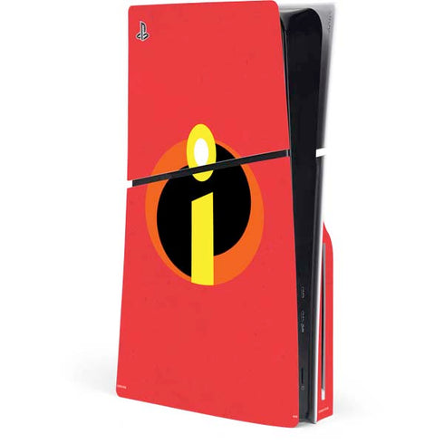 Disney The Incredibles Main Logo PS5 Slim Disk Console Skin
