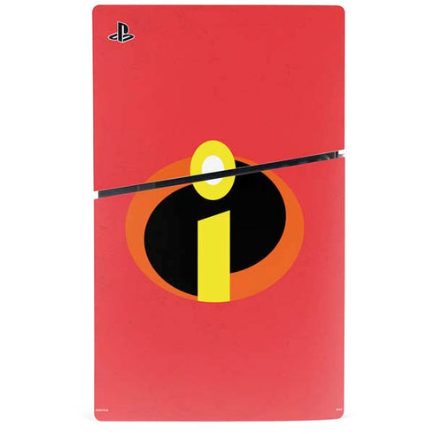 Disney The Incredibles Main Logo PS5 Slim Disk Console Skin