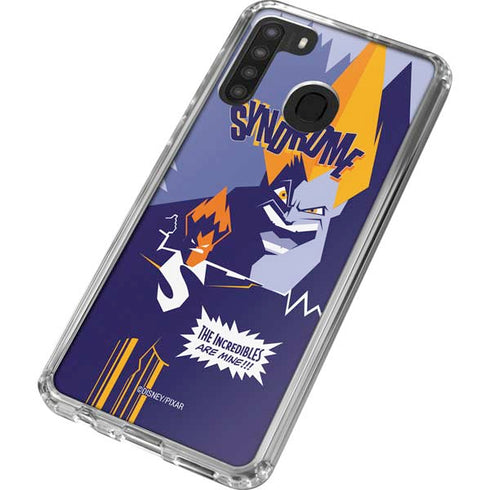 Disney The Incredibles Syndrome Art Galaxy A21 Clear Case
