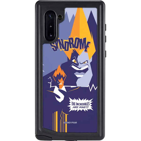 Disney The Incredibles Syndrome Art Galaxy Note 10 Waterproof Case