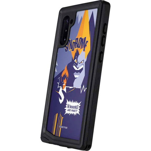 Disney The Incredibles Syndrome Art Galaxy Note 10 Waterproof Case