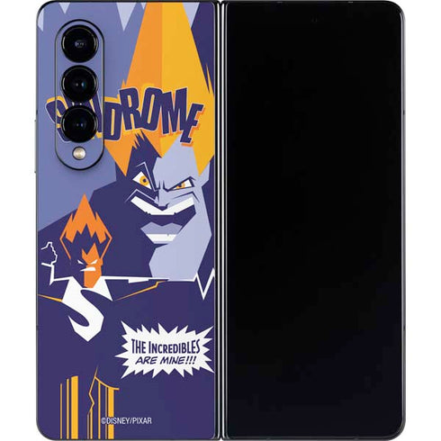 Disney The Incredibles Syndrome Art Galaxy Z Fold4 5G Skin