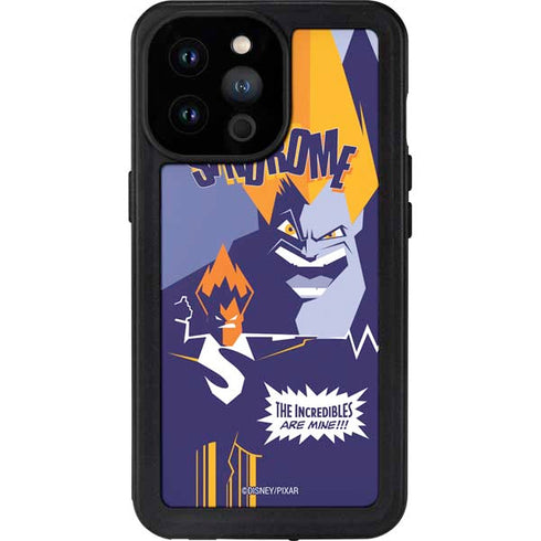 Disney The Incredibles Syndrome Art iPhone 14 Pro Max Waterproof Case