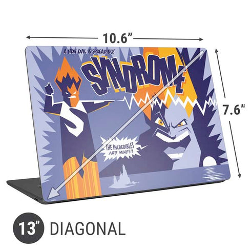 Disney The Incredibles Syndrome Art Universal Laptop 13in (10.6 x 7.6in) Skin