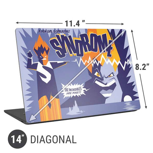 Disney The Incredibles Syndrome Art Universal Laptop 14in (11.4 x 8.2in) Skin