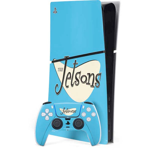 The Jetsons The Jetsons Logo PS5 Slim Digital Edition Bundle Skin