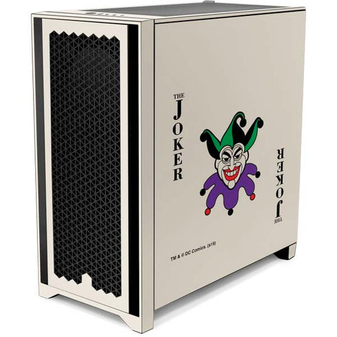 DC Comics The Joker Calling Card Corsair 4000D Tempered Glass Mid-Tower ATX Case Skin