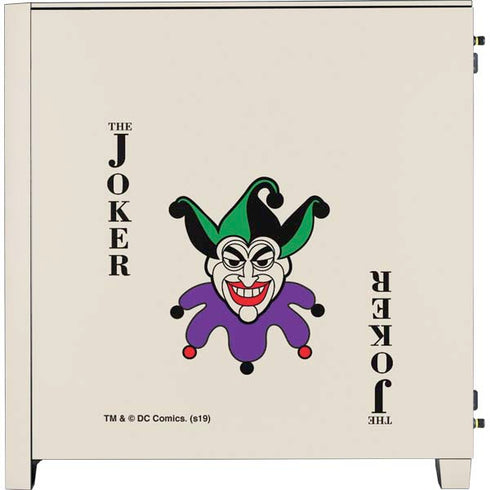 DC Comics The Joker Calling Card Corsair 4000D Tempered Glass Mid-Tower ATX Case Skin