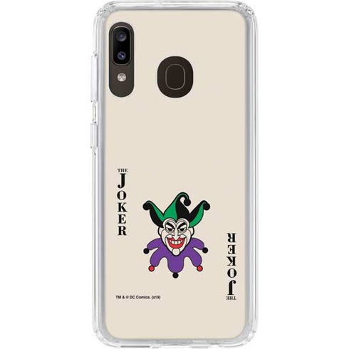 DC Comics The Joker Calling Card Galaxy A20 Clear Case