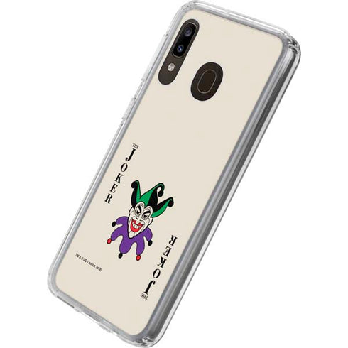 DC Comics The Joker Calling Card Galaxy A20 Clear Case