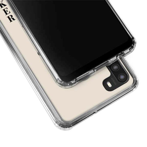 DC Comics The Joker Calling Card Galaxy A21 Clear Case