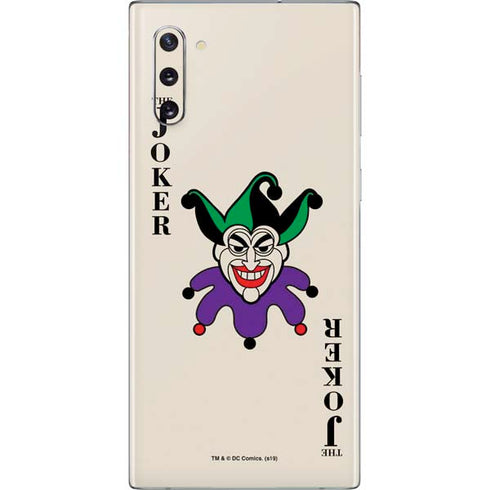 DC Comics The Joker Calling Card Galaxy Note 10 Skin