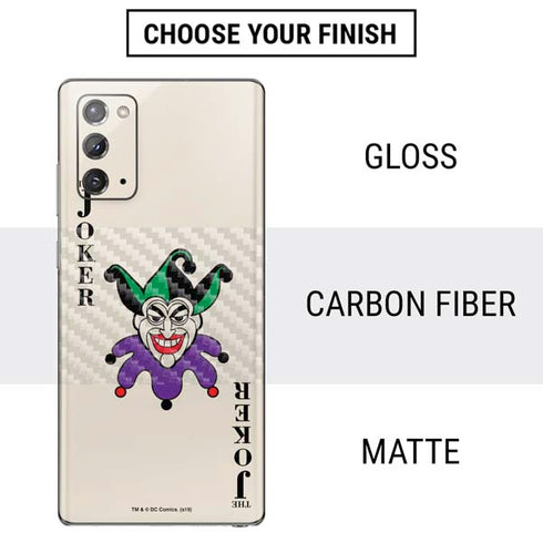 DC Comics The Joker Calling Card Galaxy Note20 5G Skin