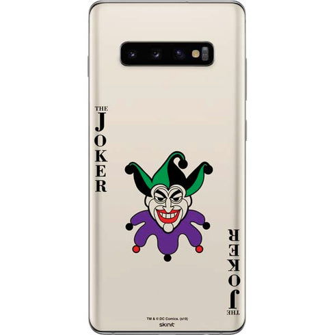 DC Comics The Joker Calling Card Galaxy S10 Plus Skin