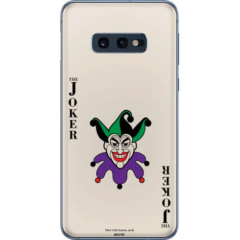 DC Comics The Joker Calling Card Galaxy S10e Skin
