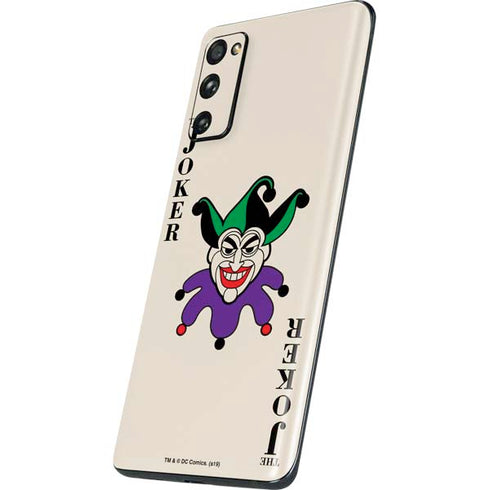 DC Comics The Joker Calling Card Galaxy S20 Fan Edition Skin