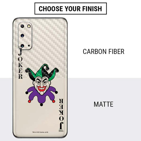 DC Comics The Joker Calling Card Galaxy S20 Skin