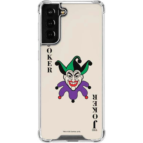 DC Comics The Joker Calling Card Galaxy S21 FE Clear Case