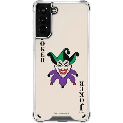DC Comics The Joker Calling Card Galaxy S21 Plus 5G Clear Case