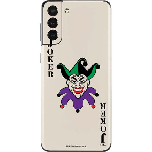 DC Comics The Joker Calling Card Galaxy S21 Plus 5G Skin