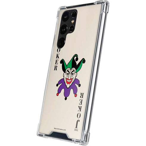 DC Comics The Joker Calling Card Galaxy S22 Ultra Clear Case
