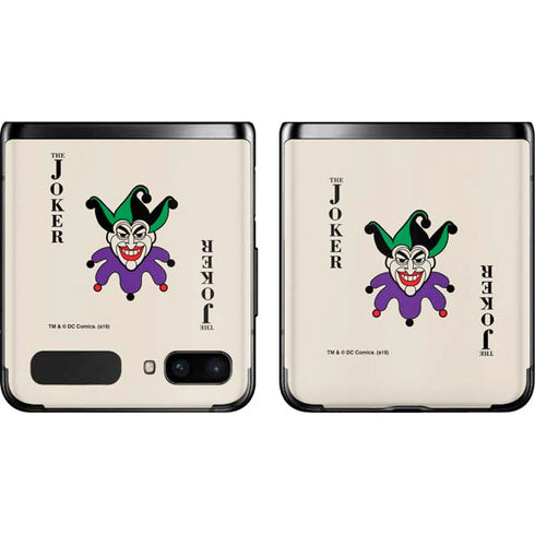 DC Comics The Joker Calling Card Galaxy Z Flip Skin