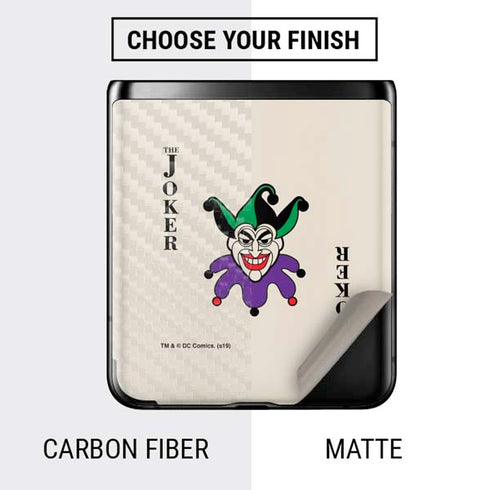 DC Comics The Joker Calling Card Galaxy Z Flip Skin