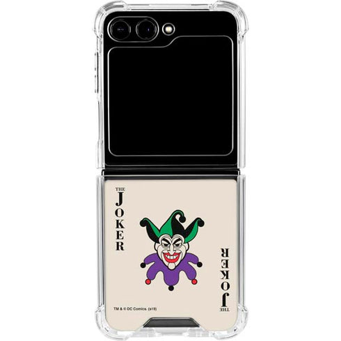 DC Comics The Joker Calling Card Galaxy Z Flip5 5G Clear Case
