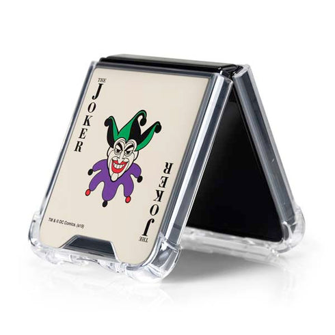 DC Comics The Joker Calling Card Galaxy Z Flip5 5G Clear Case