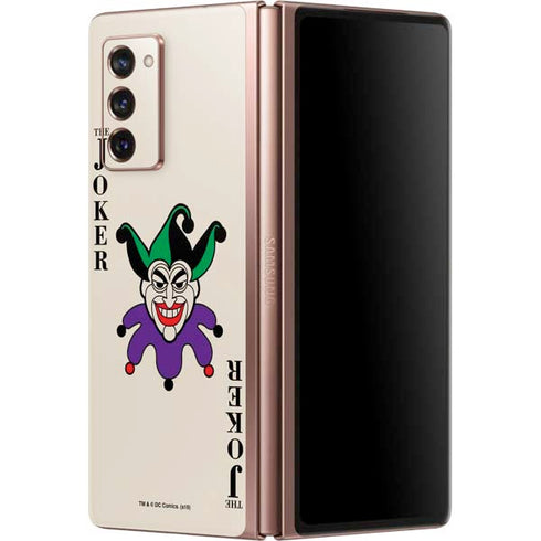 DC Comics The Joker Calling Card Galaxy Z Fold2 5G Skin