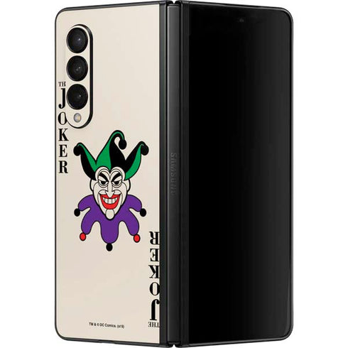 DC Comics The Joker Calling Card Galaxy Z Fold3 5G Skin