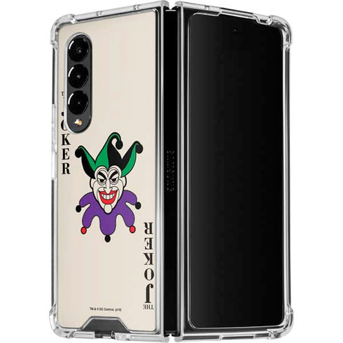 DC Comics The Joker Calling Card Galaxy Z Fold4 5G Clear Case
