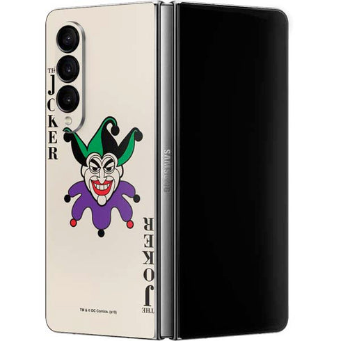 DC Comics The Joker Calling Card Galaxy Z Fold4 5G Skin