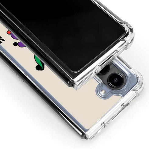 DC Comics The Joker Calling Card Galaxy Z Fold5 5G Clear Case