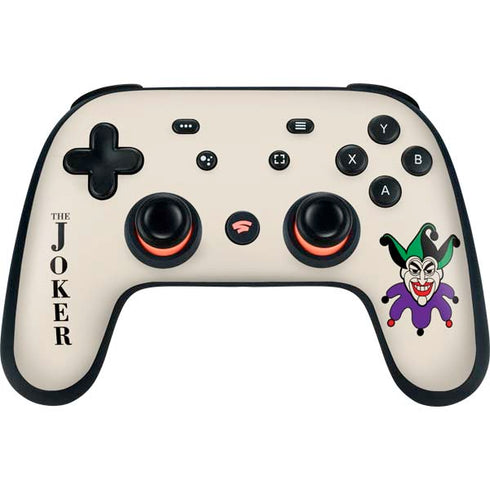 DC Comics The Joker Calling Card Google Stadia Controller Skin