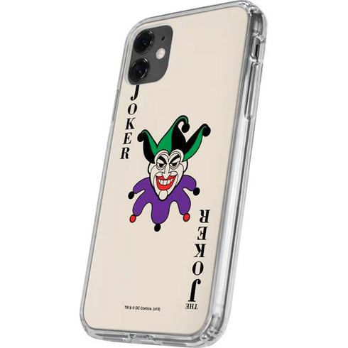 DC Comics The Joker Calling Card iPhone 11 Clear Case