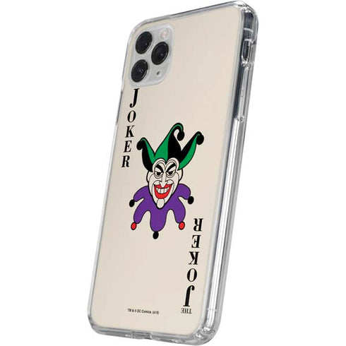 DC Comics The Joker Calling Card iPhone 11 Pro Clear Case