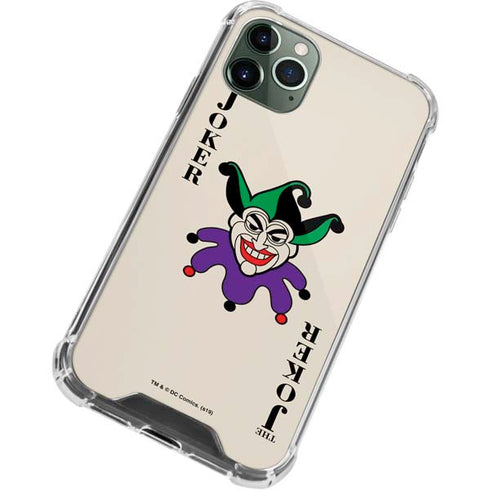 DC Comics The Joker Calling Card iPhone 11 Pro Max Clear Case