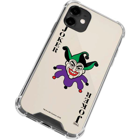 DC Comics The Joker Calling Card iPhone 12 Clear Case