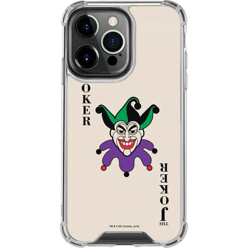 DC Comics The Joker Calling Card iPhone 13 Pro Clear Case