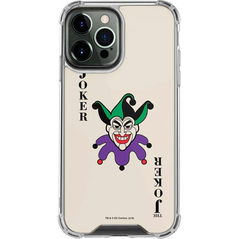 DC Comics The Joker Calling Card iPhone 13 Pro Max Clear Case