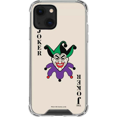 DC Comics The Joker Calling Card iPhone 14 Clear Case