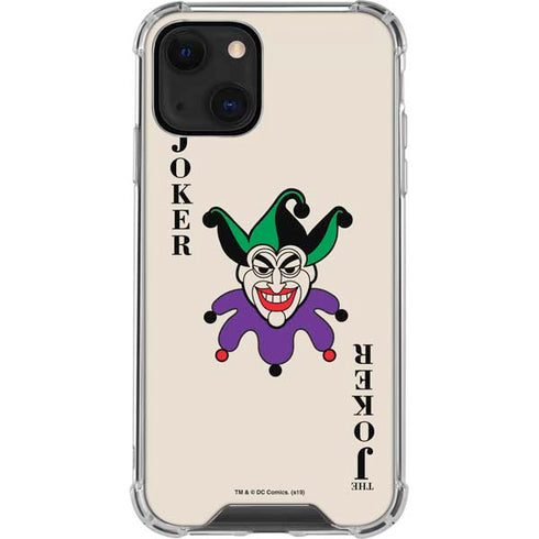 DC Comics The Joker Calling Card iPhone 14 Plus Clear Case