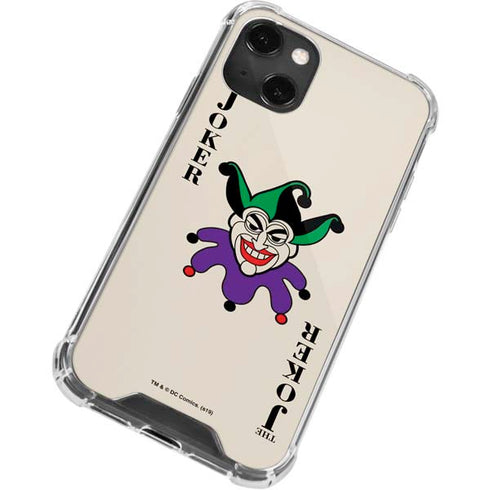 DC Comics The Joker Calling Card iPhone 14 Plus Clear Case