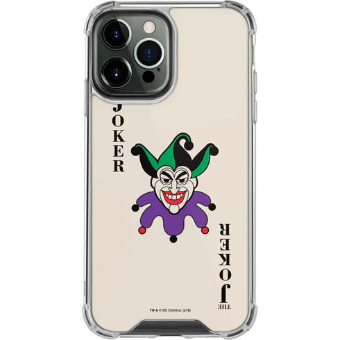 DC Comics The Joker Calling Card iPhone 14 Pro Max Clear Case
