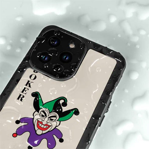 DC Comics The Joker Calling Card iPhone 14 Pro Max Waterproof Case