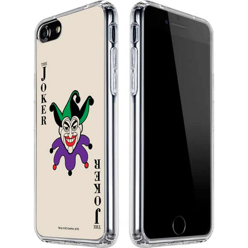DC Comics The Joker Calling Card iPhone SE (2nd & 3rd Gen) Clear Case